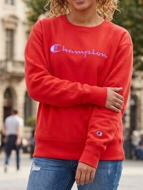 Champion Authentic Athleticwear Women's Red Sweatshirt